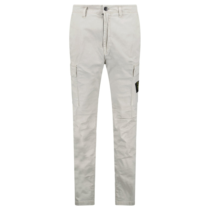 Stone Island Organic Cotton Stretch Broken Twill Old-Effect Pants in Grey - Boinclo - Outlet Sale Under Retail
