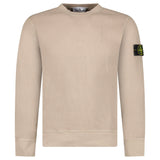 Stone Island Organic Cotton Waffle Fleece Crewneck Sweatshirt in Desert Beige - Boinclo - Outlet Sale Under Retail