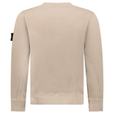 Stone Island Organic Cotton Waffle Fleece Crewneck Sweatshirt in Desert Beige - Boinclo - Outlet Sale Under Retail