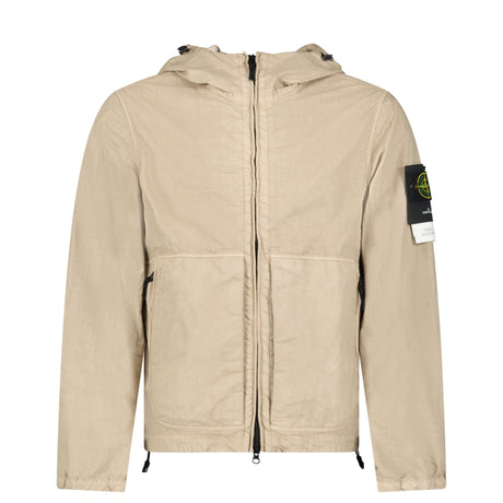 Stone Island Organic-Look Nylon Panama-TC Hooded Jacket in Desert Beige - Boinclo - Outlet Sale Under Retail