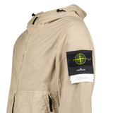 Stone Island Organic-Look Nylon Panama-TC Hooded Jacket in Desert Beige - Boinclo - Outlet Sale Under Retail