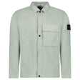 Stone Island Organic - Look Nylon Panama - TC Overshirt in Sage Green - Boinclo - Outlet Sale Under Retail