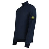 Stone Island Quarter Zip Knit Jumper in Navy - Boinclo - Outlet Sale Under Retail