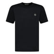 Stone Island Slim - Fit Short - Sleeve T-Shirt With Compass Patch Black - Boinclo - Outlet Sale Under Retail