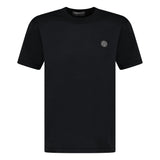 Stone Island Slim - Fit Short - Sleeve T-Shirt With Compass Patch Black - Boinclo - Outlet Sale Under Retail