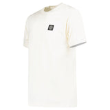 Stone Island Slim - Fit Short - Sleeve T-Shirt With Compass Patch Ivory - Boinclo - Outlet Sale Under Retail