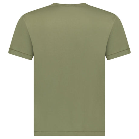 Stone Island Slim - Fit Short - Sleeve T-Shirt With Compass Patch Military Green - Boinclo - Outlet Sale Under Retail