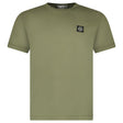Stone Island Slim - Fit Short - Sleeve T-Shirt With Compass Patch Military Green - Boinclo - Outlet Sale Under Retail