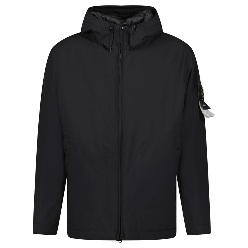 Stone Island Soft Shell - R Primaloft Insulation Technology Jacket in Black - Boinclo - Outlet Sale Under Retail