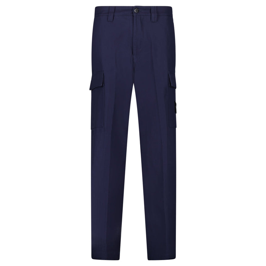 Stone Island Anama Cotton Cargo Trousers in Navy - Boinclo - Outlet Sale Under Retail