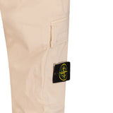 Stone Island Badge Cargo Cuffed Trousers Beige - Boinclo - Outlet Sale Under Retail