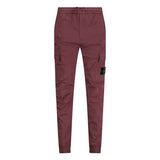 Stone Island Badge Cargo Cuffed Trousers Purple - Boinclo - Outlet Sale Under Retail