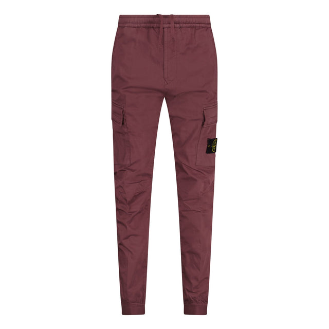Stone Island Badge Cargo Cuffed Trousers Purple - Boinclo - Outlet Sale Under Retail