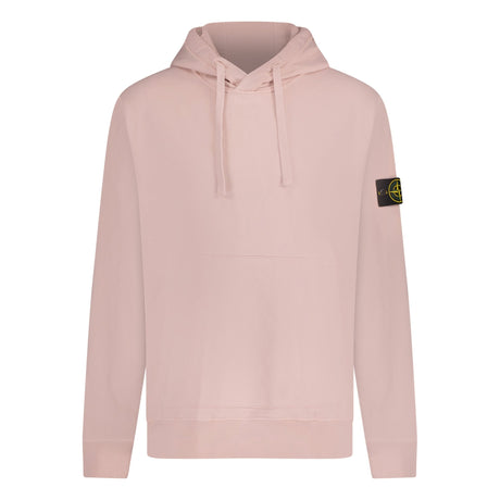Stone Island Badge Hooded Sweatshirt Light Pink - Boinclo - Outlet Sale Under Retail