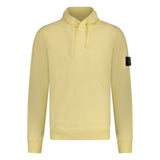 Stone Island Badge Hooded Sweatshirt Light Yellow - Boinclo - Outlet Sale Under Retail
