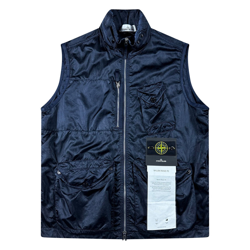 Stone Island Badge Logo Gilet Navy - Boinclo - Outlet Sale Under Retail