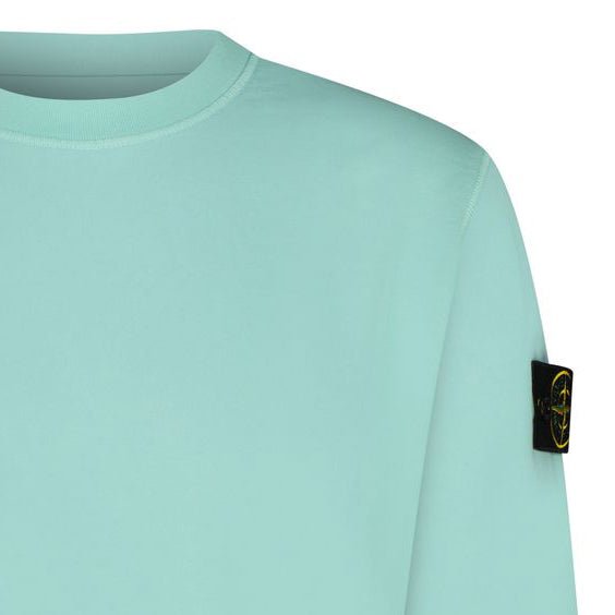 Stone Island Badge Sweatshirt Aqua - Boinclo - Outlet Sale Under Retail