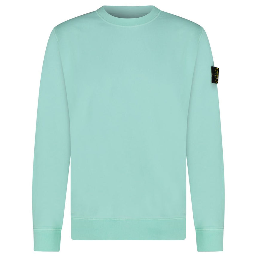 Stone Island Badge Sweatshirt Aqua - Boinclo - Outlet Sale Under Retail