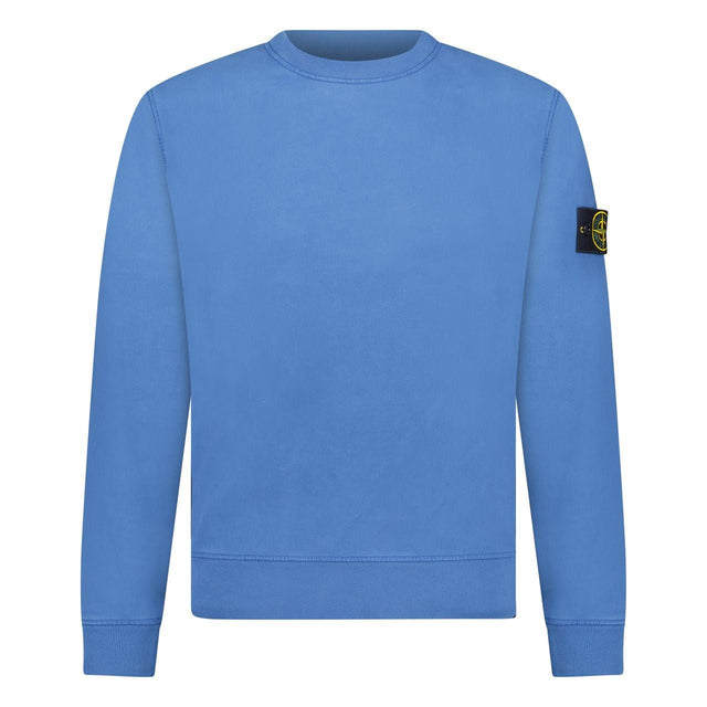 Stone Island Badge Sweatshirt Blue - Boinclo - Outlet Sale Under Retail