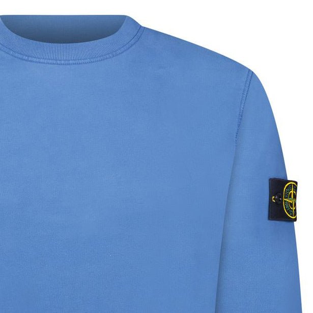 Stone Island Badge Sweatshirt Blue - Boinclo - Outlet Sale Under Retail