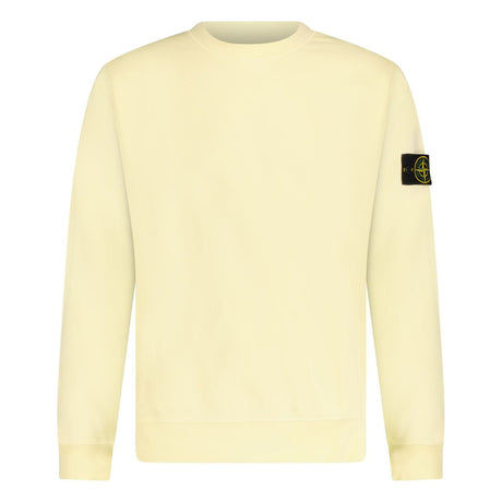 Stone Island Badge Sweatshirt Yellow - Boinclo - Outlet Sale Under Retail