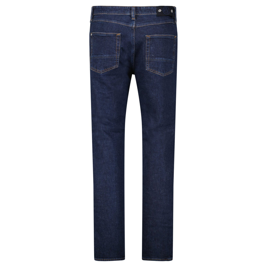 Stone Island Blue Rinsed Buttoned Indigo Denim Jeans Blue - Boinclo - Outlet Sale Under Retail