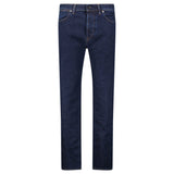 Stone Island Blue Rinsed Buttoned Indigo Denim Jeans Blue - Boinclo - Outlet Sale Under Retail