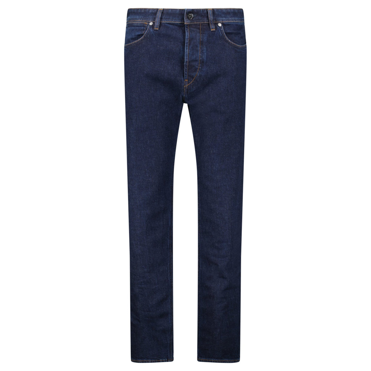 Stone Island Blue Rinsed Buttoned Indigo Denim Jeans Blue - Outlet 