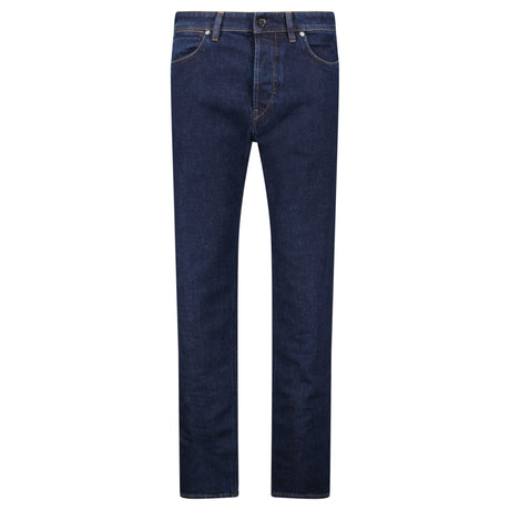 Stone Island Blue Rinsed Buttoned Indigo Denim Jeans Blue - Boinclo - Outlet Sale Under Retail