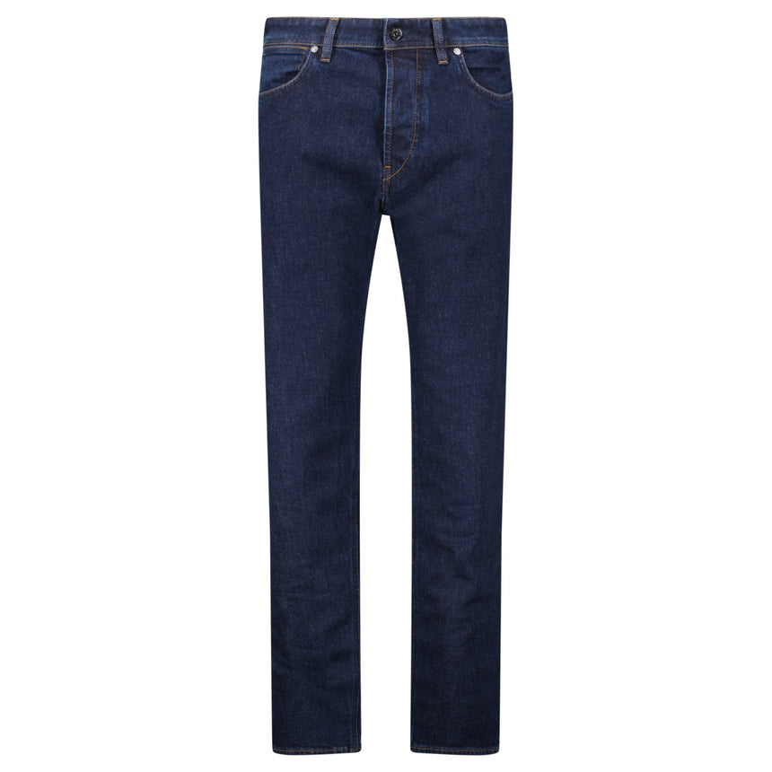 Stone Island Blue Rinsed Buttoned Indigo Denim Jeans Blue - Boinclo - Outlet Sale Under Retail