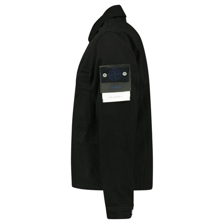 Stone Island Bull Denim - TC Coach Jacket in Black - Boinclo - Outlet Sale Under Retail