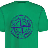 Stone Island Compass Logo Print T-Shirt Green - Boinclo - Outlet Sale Under Retail