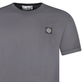 Stone Island Compass Logo Short - Sleeve T-Shirt Lead Grey - Boinclo - Outlet Sale Under Retail