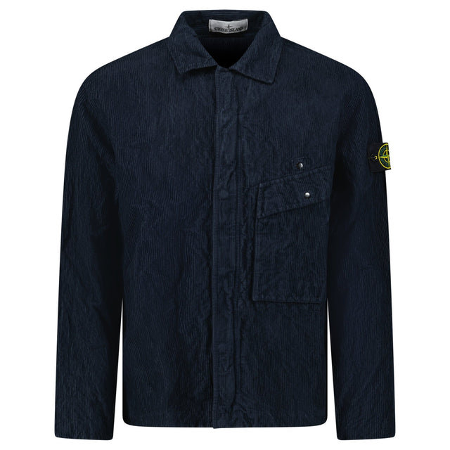 Stone Island Corduroy 500 TC Overshirt in Navy Blue - Boinclo - Outlet Sale Under Retail