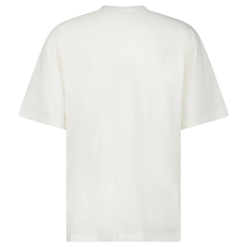 Stone Island Embroidered Cotton Jersey T-Shirt in White - Boinclo - Outlet Sale Under Retail
