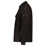 Stone Island Ghost Piece Virgin Wool - Blend Felt Overshirt in Dark Brown - Boinclo - Outlet Sale Under Retail