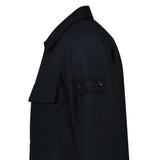 Stone Island Ghost Piece Virgin Wool - Blend Felt Overshirt in Navy - Boinclo - Outlet Sale Under Retail