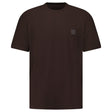 Stone Island Ghost Slim Fit T-Shirt in Cotton Jersey in Dark Brown - Boinclo - Outlet Sale Under Retail