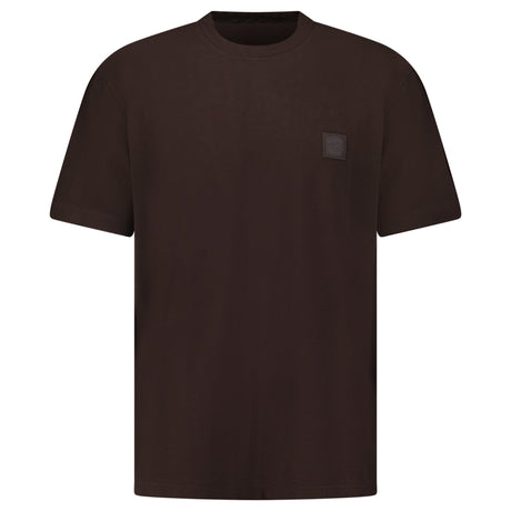 Stone Island Ghost Slim Fit T-Shirt in Cotton Jersey in Dark Brown - Boinclo - Outlet Sale Under Retail
