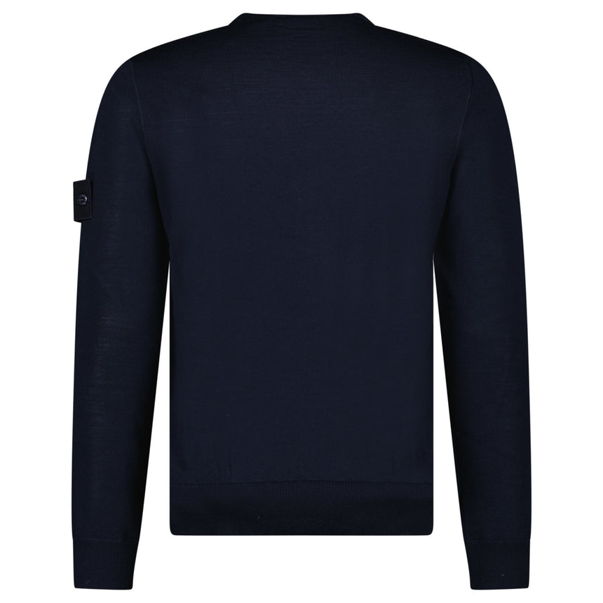 Stone Island Ghost Wool Crew Neck Jumper Navy - Boinclo - Outlet Sale Under Retail