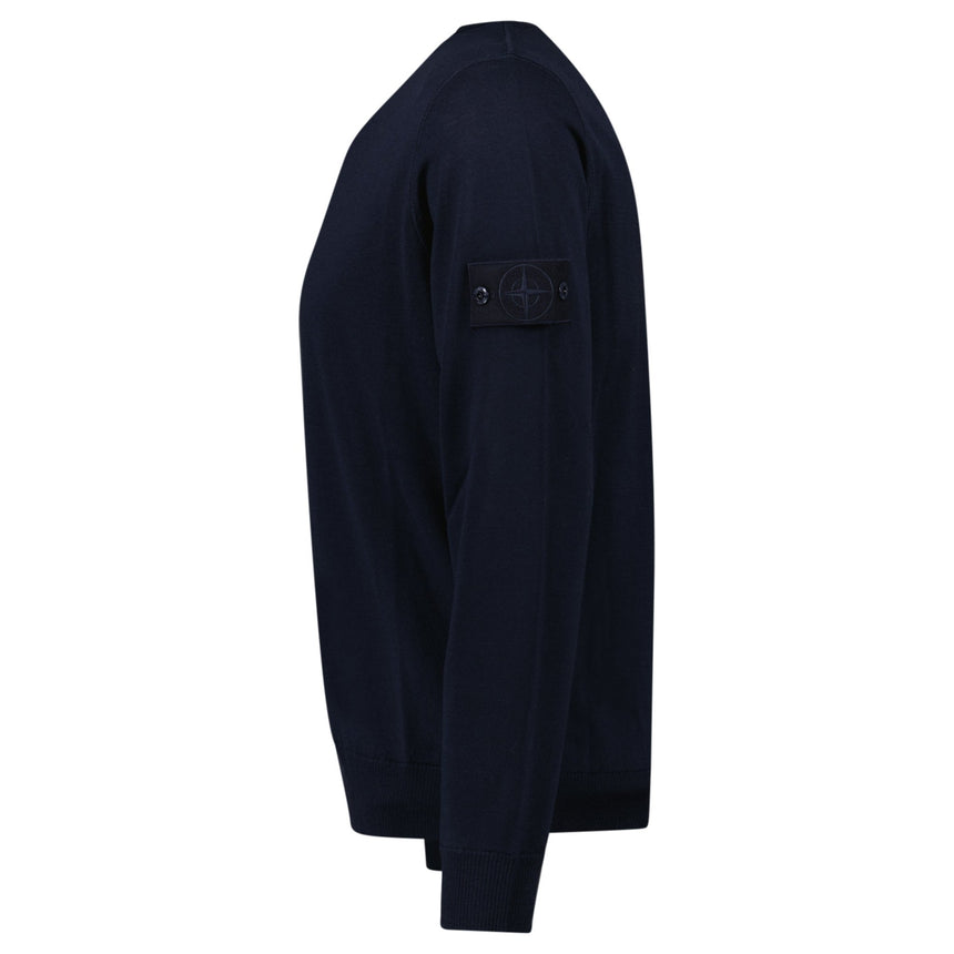 Stone Island Ghost Wool Crew Neck Jumper Navy - Boinclo - Outlet Sale Under Retail