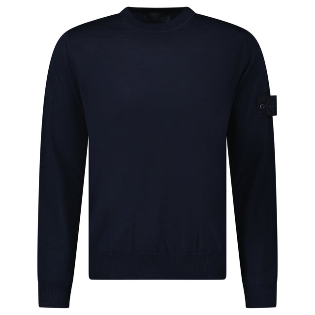 Stone Island Ghost Wool Crew Neck Jumper Navy - Boinclo - Outlet Sale Under Retail