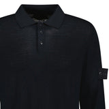 Stone Island Ghost Wool Polo - Shirt Black - Boinclo - Outlet Sale Under Retail