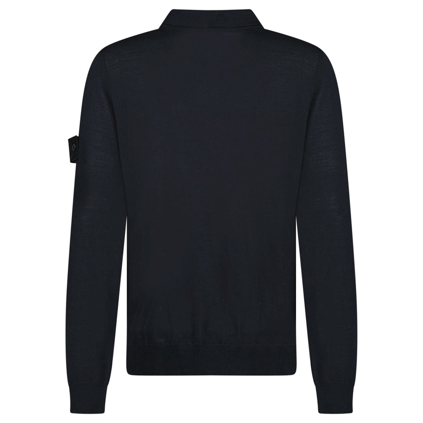 Stone Island Ghost Wool Polo - Shirt Black - Boinclo - Outlet Sale Under Retail