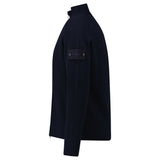 Stone Island Ghost Zip - Up Jumper in Navy - Boinclo - Outlet Sale Under Retail