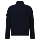 Stone Island Ghost Zip - Up Jumper in Navy - Boinclo - Outlet Sale Under Retail