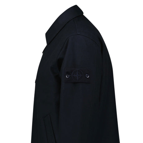 Stone Island Ghost Zip - Up Overshirt in Navy - Boinclo - Outlet Sale Under Retail