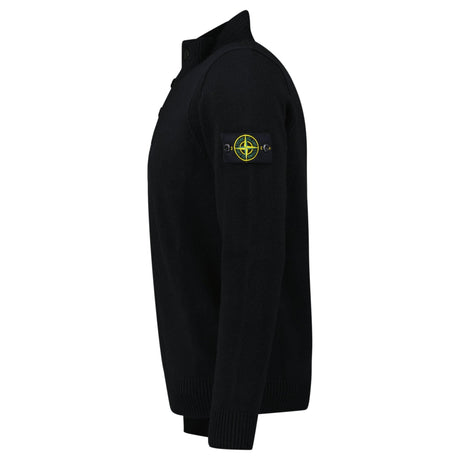 Stone Island Half - Zip Jumper in Black - Boinclo - Outlet Sale Under Retail