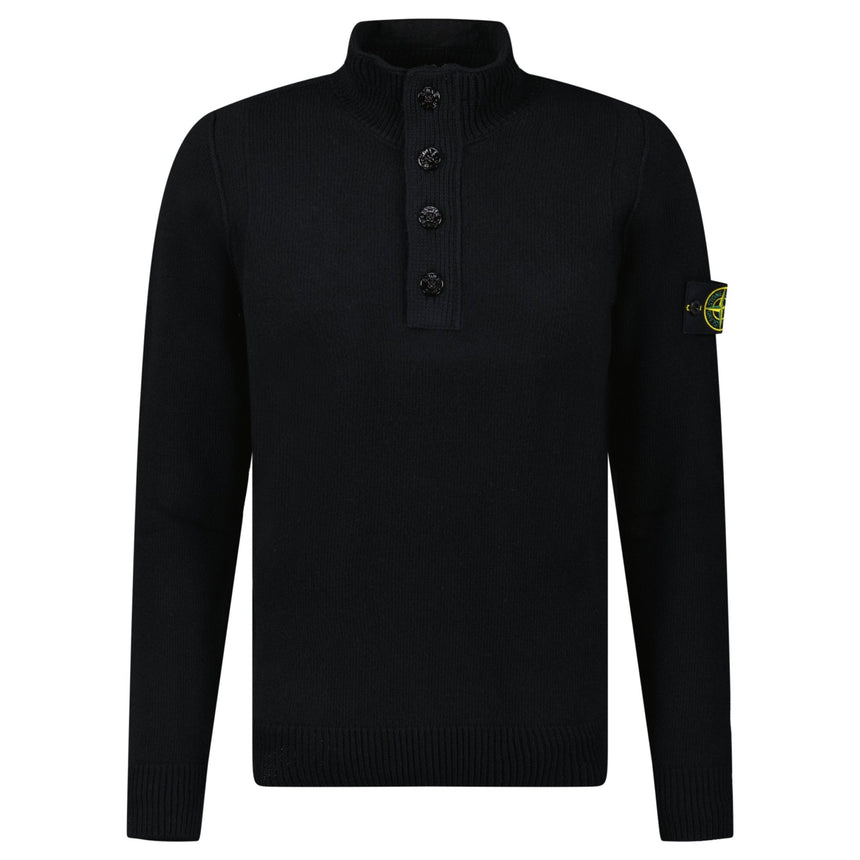 Stone Island Half - Zip Jumper in Black - Boinclo - Outlet Sale Under Retail
