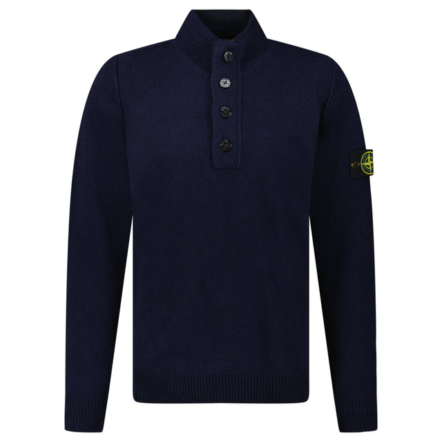 Stone Island Half - Zip Jumper in Navy - Boinclo - Outlet Sale Under Retail